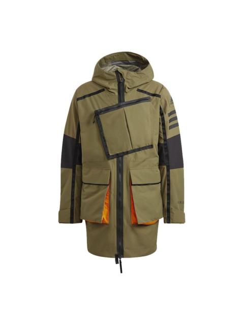 adidas adidas Xploric RAIN.RDY Parka 'Olive Green Black' GQ2399