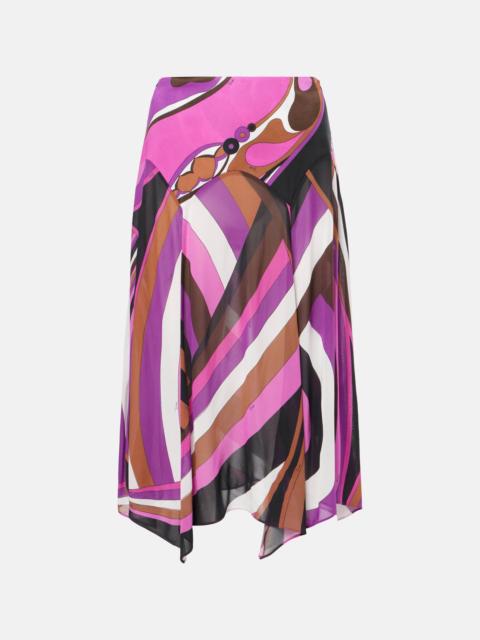 PUCCI Iride midi skirt