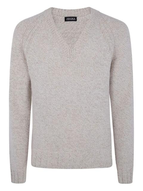 ZEGNA Cashmere And Wool V Neck