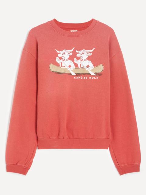 Kapital SWT Knit Crew Longhorn Sweatshirt