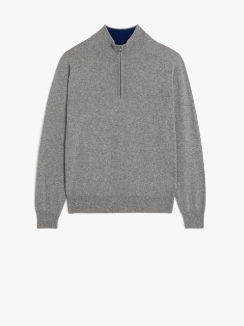 Mackintosh IN AND OUT GREY WOOL SWEATER | GKM-203