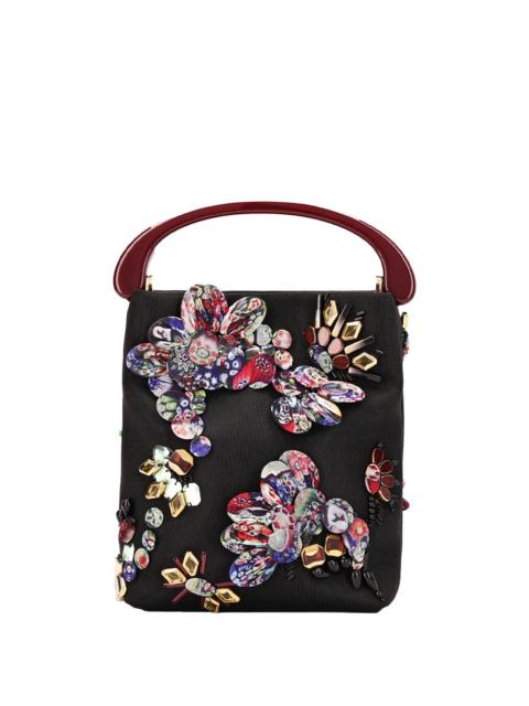 Dries Van Noten Micro bag with embroidery and resin handle