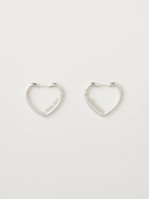 Ambush MINI HEART HOOP EARRINGS
