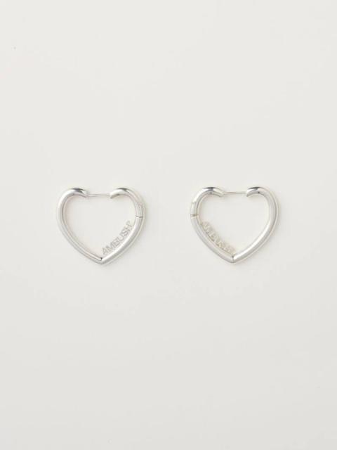 MINI HEART HOOP EARRINGS