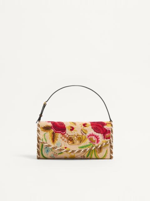 Valentino VALENTINO GARAVANI DEVAIN EMBROIDERED SMALL SHOULDER BAG