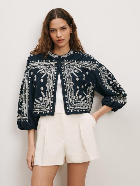 VERONICA BEARD DRAKE EMBROIDERED JACKET