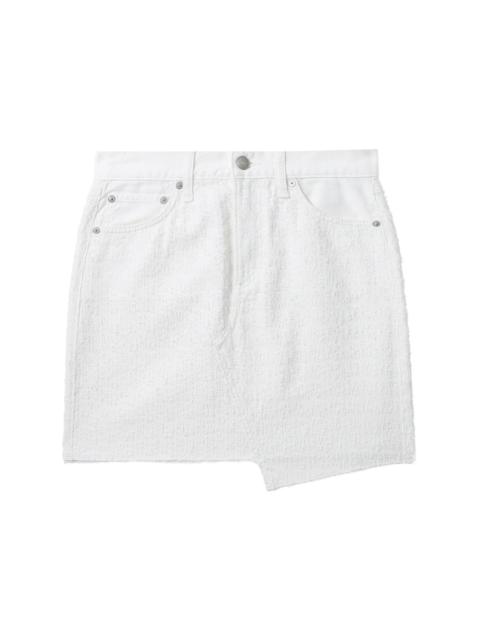 rag & bone logo-patch cotton miniskirt