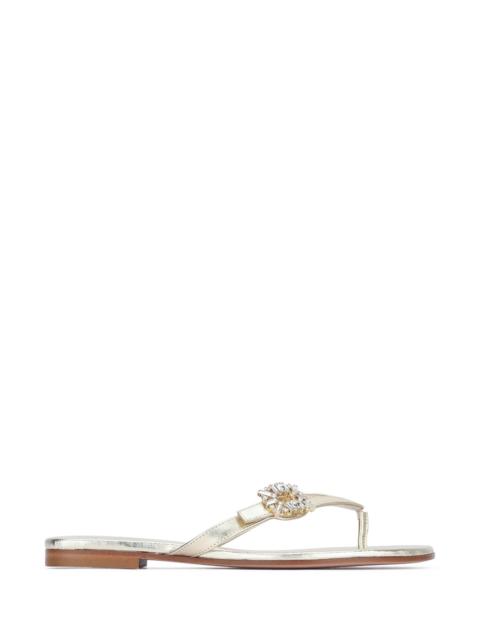 Roger Vivier Roger Vivier Infradito Sandal — Gold