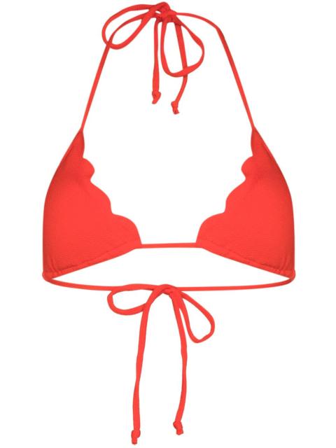 MARYSIA Broadway scalloped bikini top