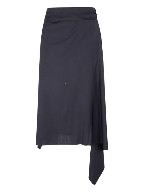Ann Demeulemeester wrap asymmetric skirt