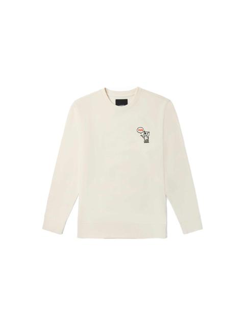 Vans Vans Funny Pattern Pullover Round Neck Sports Couple Style Creamy White VN0A5H76FS8