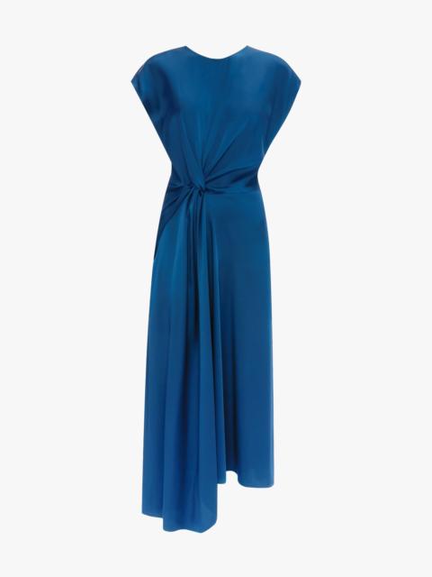 Victoria Beckham Aria Midi Dress In Blue