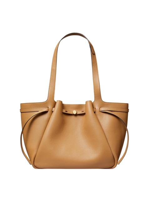 TORY BURCH Women's Romy Pebbled Leather Tote Bag - Tiramisu