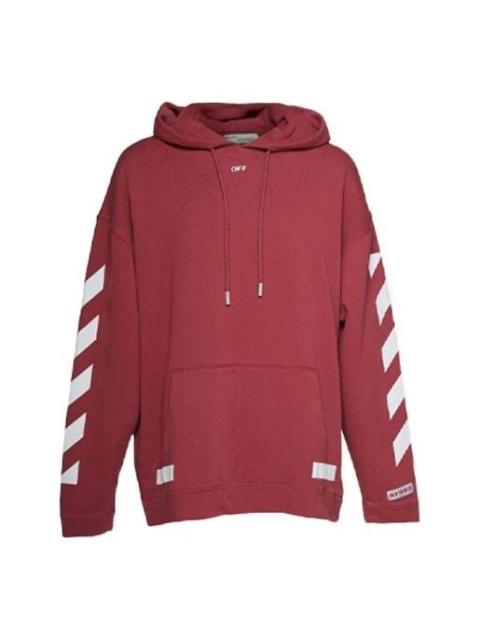 Off-White Off-White Arrow Stripe Printing Red OMBB009F170030282401