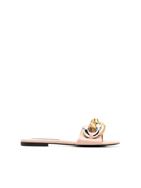 Stella McCartney Falabella chain-embellished flat sandals