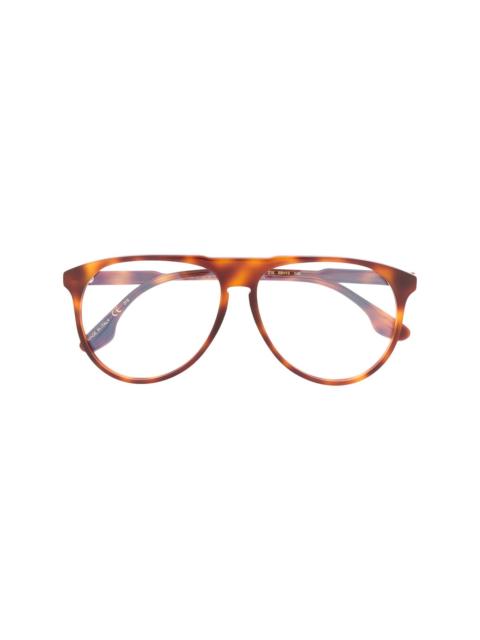 Victoria Beckham tortoiseshell-effect oversized sunglasses