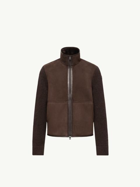 Moncler Wool Zip-Up Cardigan
