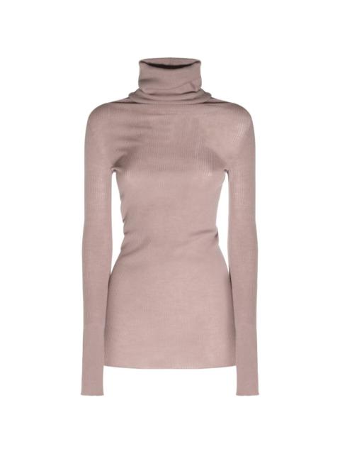 Rick Owens ribbed-knit roll-neck sweater