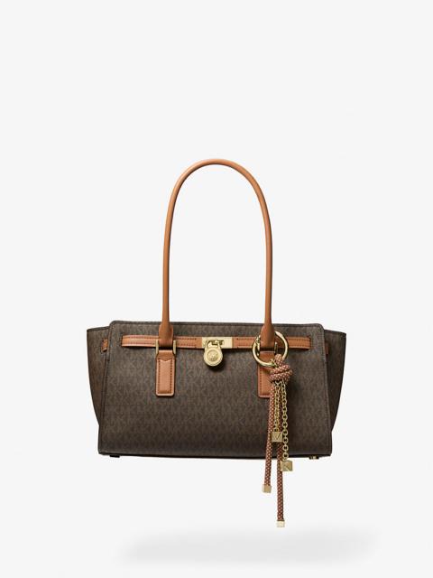 MICHAEL KORS Hamilton Moderne Small Signature Logo Satchel