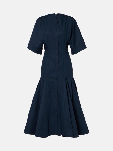 JACQUEMUS Moisson cotton poplin midi dress