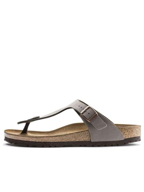BIRKENSTOCK BirkenstockGizeh Birko Flor Birkibuc 'Stone' 0043391