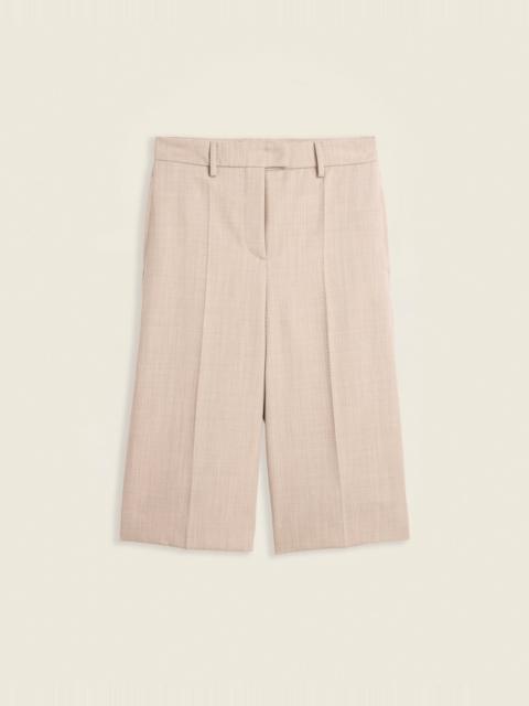 SLOWEAR Straight-fit Bermuda shorts in wool cavalry twill