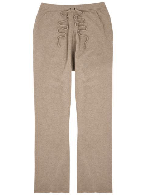 Straight-leg wool-blend trousers