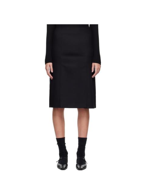 Jil Sander Green A-Line Skirt | REVERSIBLE