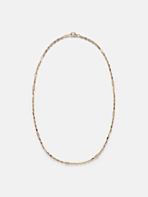 SUZANNE KALAN Block-Chain 18kt gold necklace with diamonds