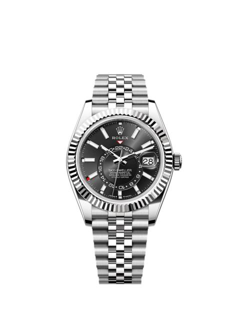 ROLEX Oyster, 42 mm, Oystersteel and white gold