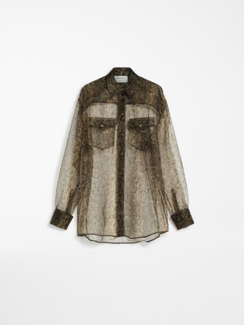 CANORE Oversized python-print tunic