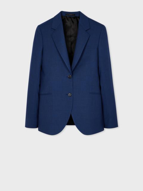 Women's A Suit To Travel In - Dark Blue Wool Two-Button Blazer