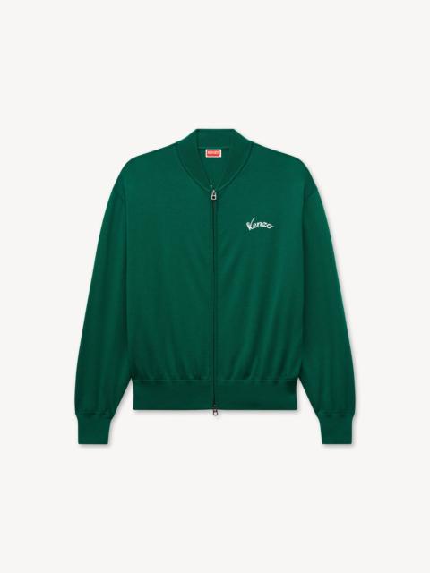 KENZO 'KENZO Eiffel Tower Design' zip-up cardigan in wool