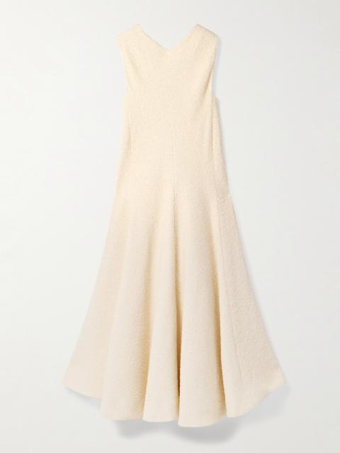 KHAITE Mellie Cotton-blend Bouclé Midi Dress