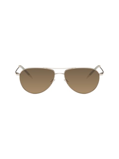 Oliver Peoples Silver Benedict Sunglasses