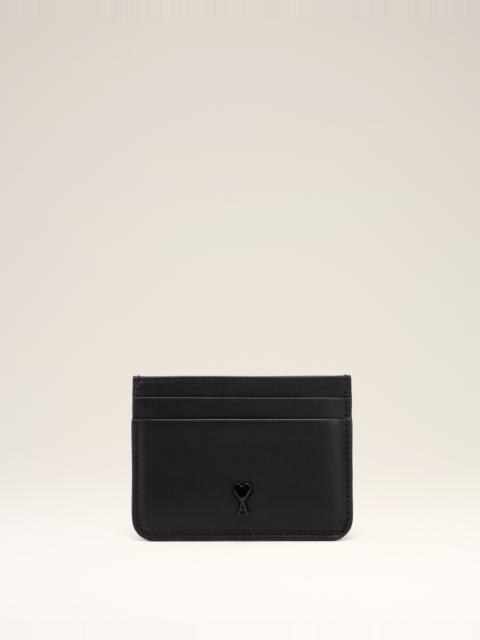 AMI Paris BLACK SMOOTH LEATHER AMI DE COEUR CARD HOLDER