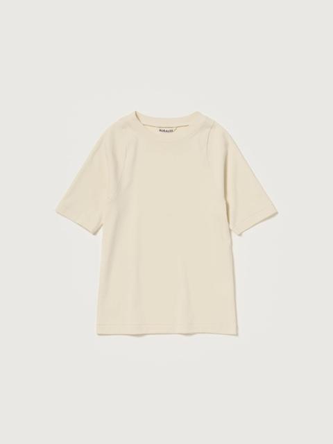 AURALEE ORGANIC COTTON FINE RIB TEE