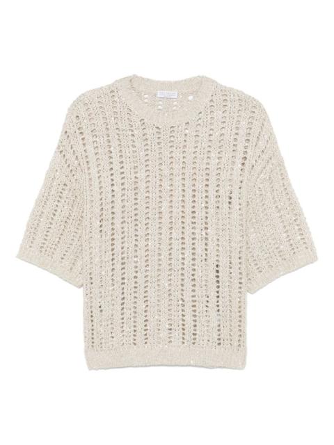 Brunello Cucinelli sequin-embellished T-shirt