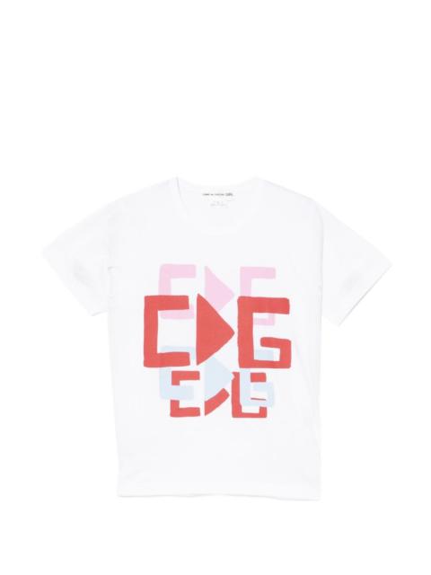 Comme des Garçons GIRL graphic round neck T-shirt