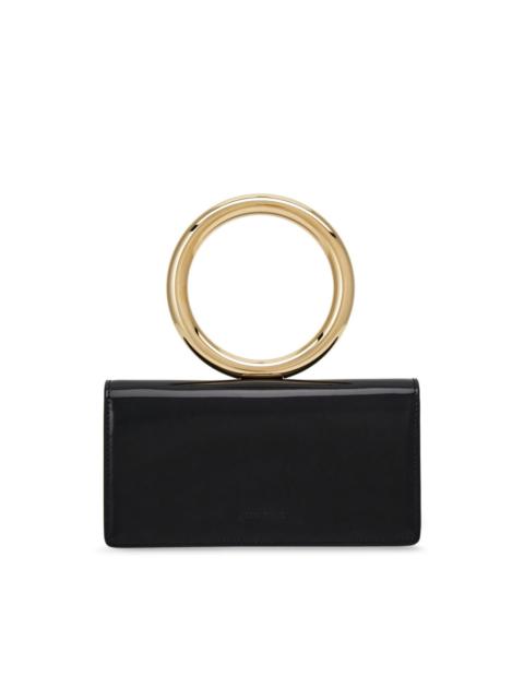 logo-debossed leather purse