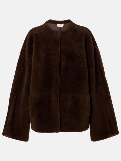 The Row Valorin shearling jacket