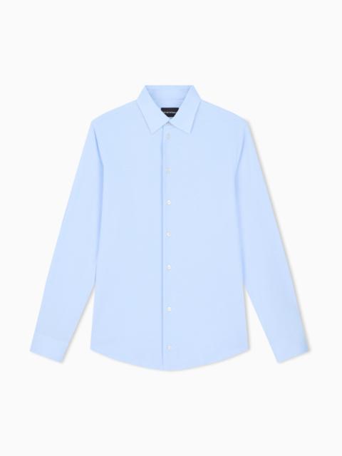 EMPORIO ARMANI MODAL-BLEND JERSEY SHIRT SIGNATURE CAPSULE