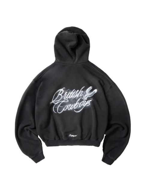 REPRESENT Men's British CowBoy's Graphic Hoodie - Stained Black