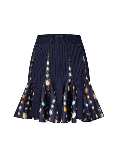 Louis Vuitton Necklace Insert Knit Skirt