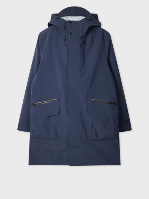 Paul Smith Navy 2-Layer Waterproof Parka With Detachable Gilet