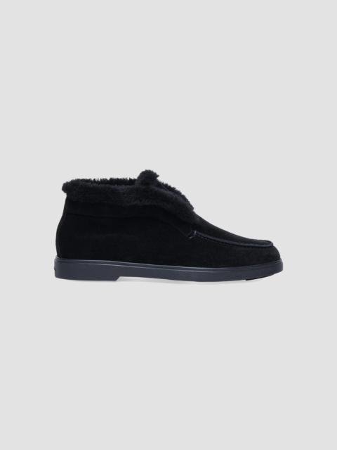 Santoni Women's Fortune Suede Ankle Boots - Black
