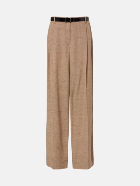 Dolce & Gabbana Pleated belted wide-leg pants