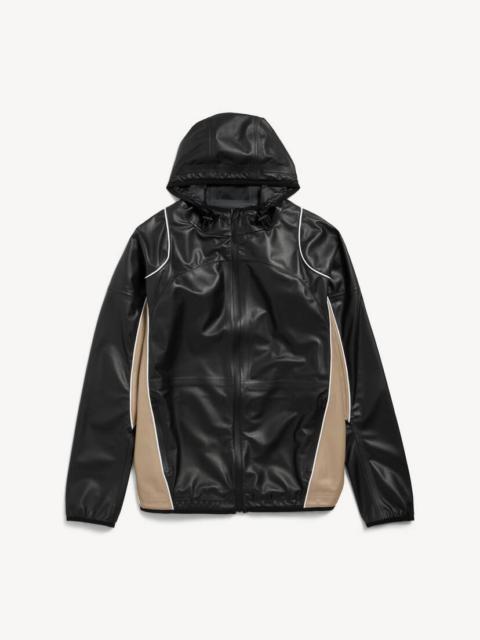 BALENCIAGA Women's Techwear Windbreaker in Beige/black/white