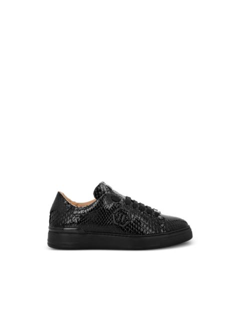 PHILIPP PLEIN Hexagon python leather sneakers