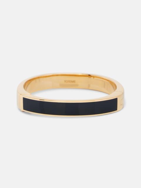 TOTEME Signature enamel gold-plated bangle